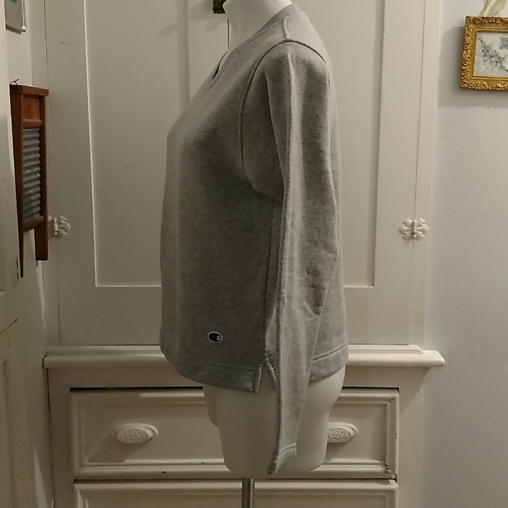 Champion Basic Gray Sweatshirt Sz M - image 3